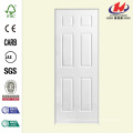 28 in. x 80 in. Solidoor Textured 6-Panel Solid Core Primed Composite Single Prehung Interior Door